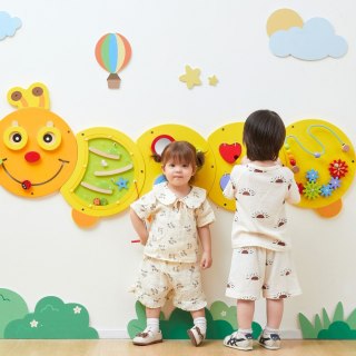 Viga Toys VIGA Drewniana Duża Tablica Aktywności Gąsiennica