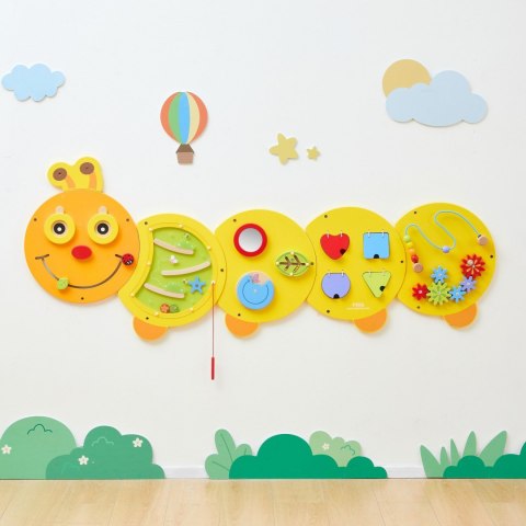 Viga Toys VIGA Drewniana Duża Tablica Aktywności Gąsiennica