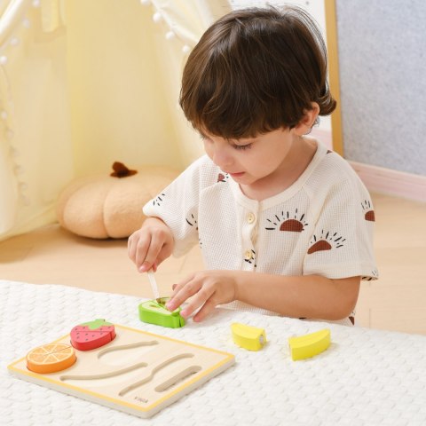 Viga Toys VIGA Drewniana Układanka Edukacyjna Montessori Owoce do Krojenia