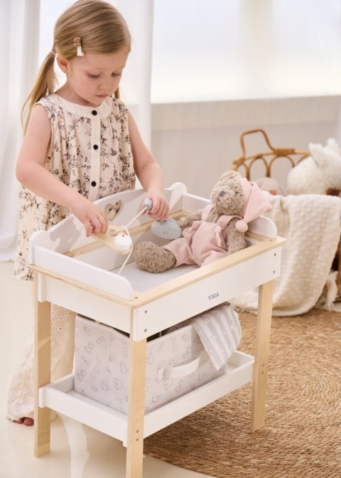 Viga Toys VIGA Drewniany Przewijak 2w1 Wanienka dla Lalek