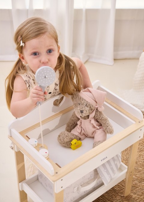 Viga Toys VIGA Drewniany Przewijak 2w1 Wanienka dla Lalek
