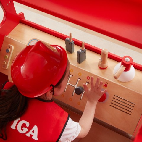 Viga Toys VIGA Duży Drewniany Wóz Strażacki Plac Zabaw Montessori