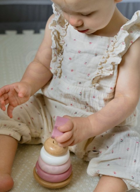 Viga Toys VIGA PolarB Drewniana Piramidka Edukacyjna - Lisek