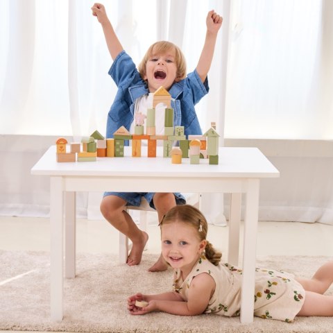 Viga Toys VIGA PolarB Drewniane Klocki Bloki Montessori Zwierzęta 50 el.