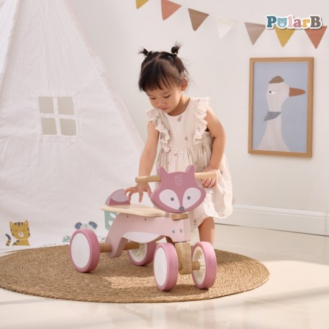 Viga Toys VIGA PolarB Drewniany Jeździk Lisek Miękkie Koła