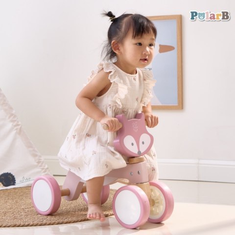 Viga Toys VIGA PolarB Drewniany Jeździk Lisek Miękkie Koła