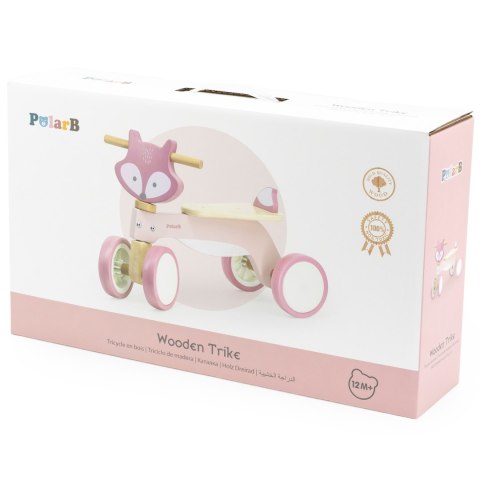 Viga Toys VIGA PolarB Drewniany Jeździk Lisek Miękkie Koła