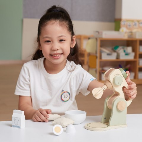 Viga Toys VIGA PolarB Drewniany Mikser Kuchenny Zielony + Akcesoria