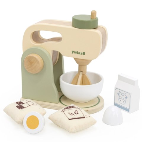 Viga Toys VIGA PolarB Drewniany Mikser Kuchenny Zielony + Akcesoria