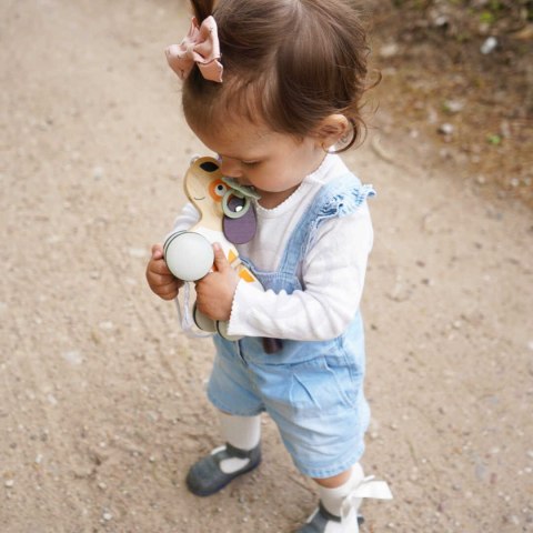Viga Toys VIGA PolarB Drewniany Piesek do Ciągnięcia Koordynacja, Równowaga