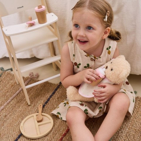 Viga Toys VIGA PolarB Drewniany Zestaw do Karmienia Lalki Torba - z Butelką i Śliniaczkiem