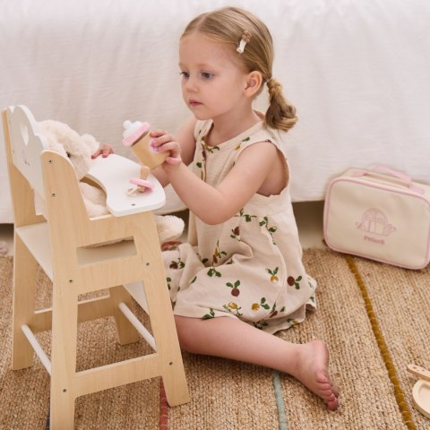 Viga Toys VIGA PolarB Drewniany Zestaw do Karmienia Lalki Torba - z Butelką i Śliniaczkiem
