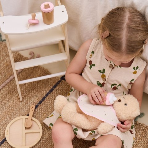 Viga Toys VIGA PolarB Drewniany Zestaw do Karmienia Lalki Torba - z Butelką i Śliniaczkiem