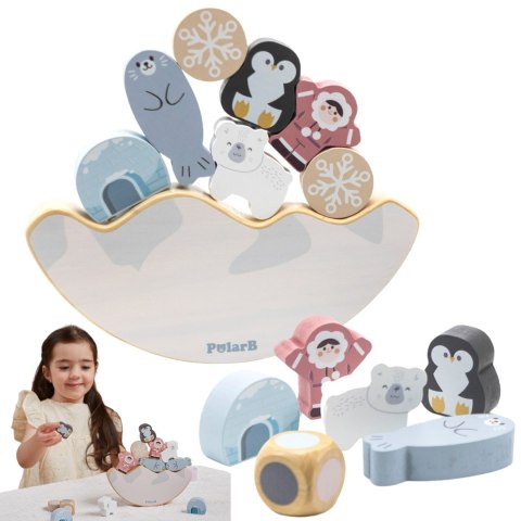 Viga Toys VIGA PolarB Gra Balansujące Zwierzęta Arktyczne Układanka