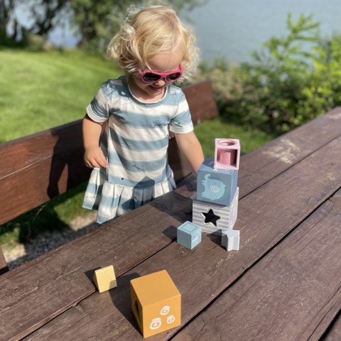 Viga Toys VIGA PolarB Piramidka Układanka edukacyjna Sorter Kostki Klocki