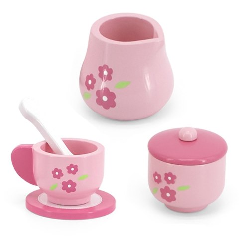 Viga Toys VIGA Zestaw Serwis do Herbaty i Kawy na Tacy 12 el.