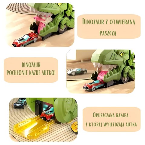 Woopie WOOPIE Zestaw Pojazdów Tor Dinozaur Pożeracz 13el.