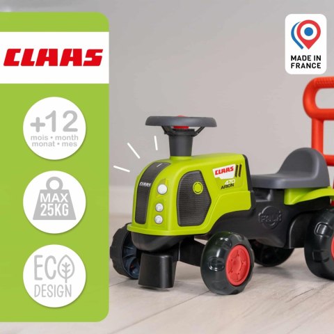FALK FALK Jeździk Traktor Pchacz Baby Claas Arion 470 z Klaksonem