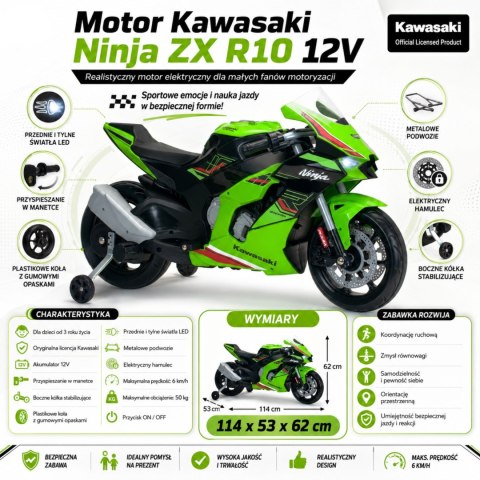 INJUSA INJUSA Motocykl Kawasaki Ninja ZX R10 12V