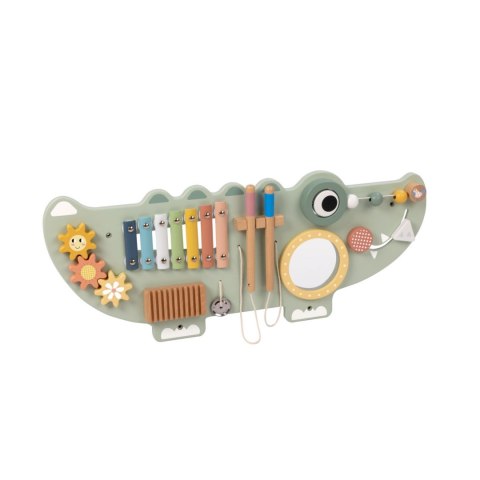 Tooky Toy TOOKY TOY Drewniana Tablica Manipulacyjna Krokodyl 3 el.