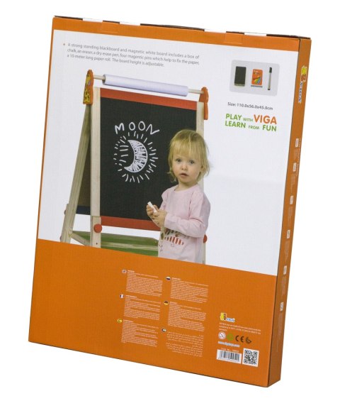Viga Toys VIGA Tablica Do Rysowania Dwustronna Duża Magnetyczna