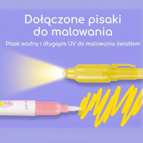 WOOPIE Mata Wodna do Malowania 2w1 XXL 100x70cm Świeci w Ciemności