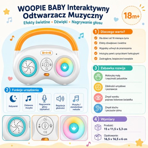 Woopie Baby WOOPIE BABY Interaktywny Odtwarzacz Muzyczny
