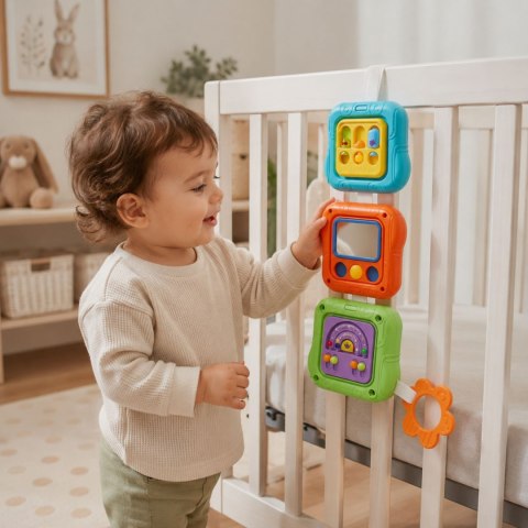 Woopie Baby WOOPIE BABY Kostka Sensoryczna Manipulacyjna 6w1 Edukacyjna Zabawka Interaktywna