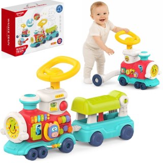 Woopie Baby WOOPIE BABY Lokomotywa Pchacz Jeździk 2w1 Interaktywny Pociąg