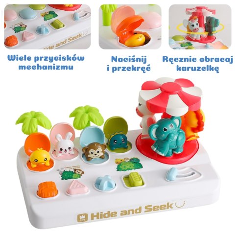 Woopie Baby WOOPIE BABY Wyskakujące Zwierzątka Pop Up Karuzela Zabawka Interaktywna