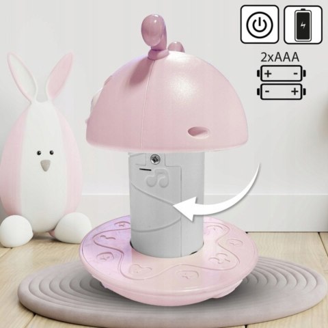 Woopie Baby WOOPIE Baby Wańka Wstańka Zabawka Sensoryczna 2w1 Grzechotka Gryzak Różowa