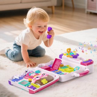 Woopie Baby WOOPIE Interaktywna Tablica Manipulacyjna Busy Car Walizka 3w1 Dźwięk Światło
