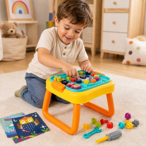 Woopie Baby WOOPIE Interaktywny Stolik Edukacyjny Warsztat i Tablica 3w1