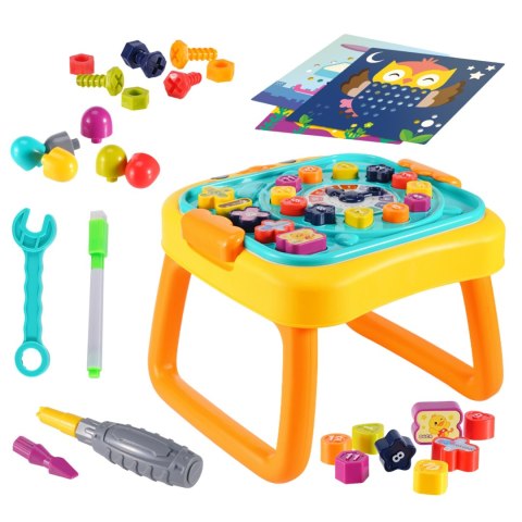 Woopie Baby WOOPIE Interaktywny Stolik Edukacyjny Warsztat i Tablica 3w1