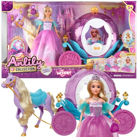 Woopie Royal WOOPIE ROYAL Lalka Księżniczka Lily i Magiczny Powóz Karoca Akcesoria