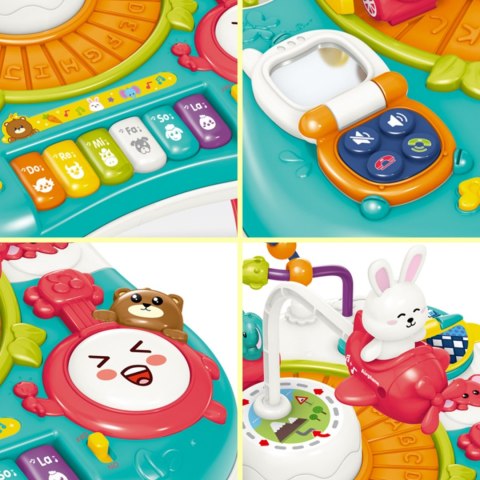 Woopie WOOPIE BABY Stolik Edukacyjny Interaktywny 2w1 Pianinko Dźwięki