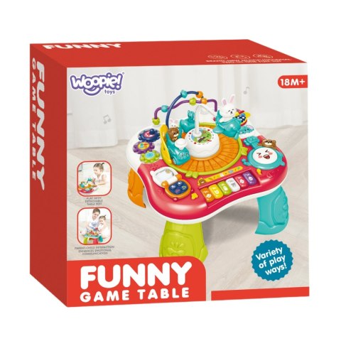Woopie WOOPIE BABY Stolik Edukacyjny Interaktywny 2w1 Pianinko Dźwięki