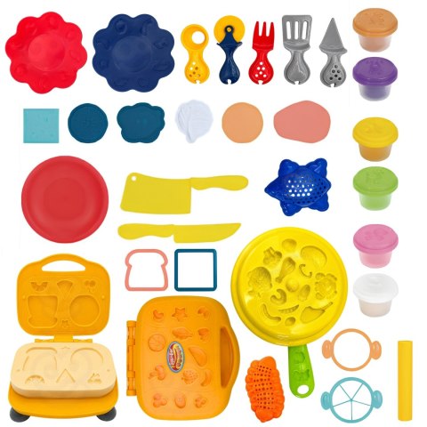 Woopie WOOPIE Ciastolina Gofrownica Kuchnia Zestaw Akcesoria 39el