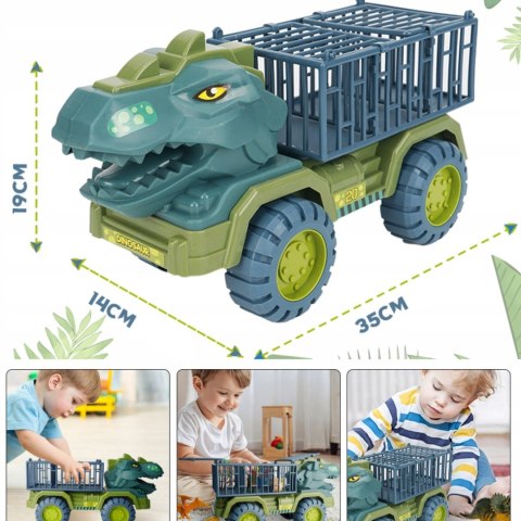 Woopie WOOPIE Ciężarówka Dinozaur Transporter Figurki