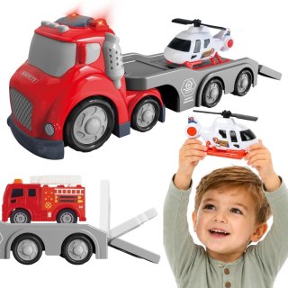 Woopie WOOPIE Czerwona Laweta Straży Pożarnej City Truck Efekty Dźwiękowe i Świetlne