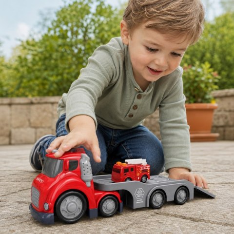 Woopie WOOPIE Czerwona Laweta Straży Pożarnej City Truck Efekty Dźwiękowe i Świetlne