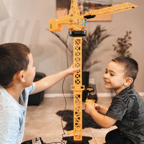 Woopie WOOPIE Dźwig Żuraw Zdalnie Sterowany 103 cm R/C Ciężarówka Koparka + 4 Akc.