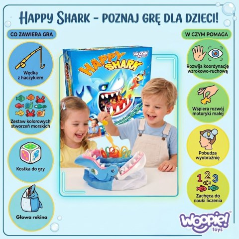 Woopie WOOPIE Gra Zręcznościowa ŁOWIENIE RYBEK Głodny Rekin GRYZIE DIY