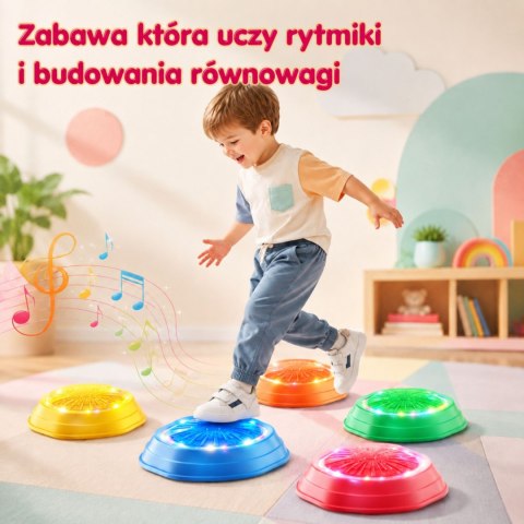 Woopie WOOPIE Kamienie Równoważne Interaktywne z Dźwiękiem i Światłem 5 el.