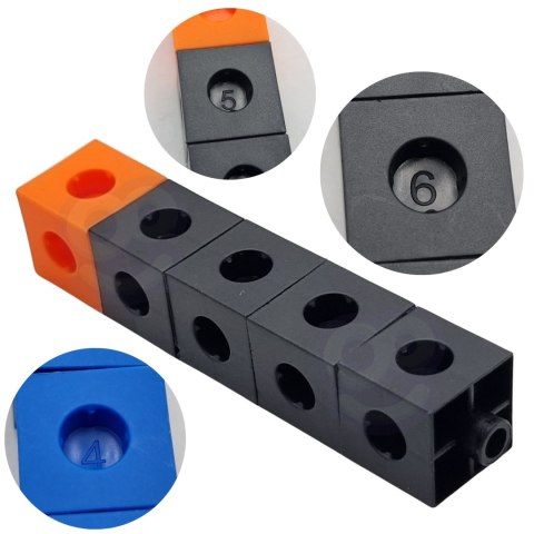 Woopie WOOPIE Klocki Konstrukcyjne 3D Sześciany 150 el.
