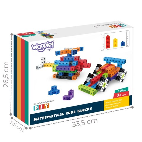 Woopie WOOPIE Klocki Konstrukcyjne 3D Sześciany 150 el.