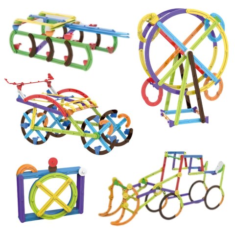 Woopie WOOPIE Klocki Konstrukcyjne Matematyczne 3D Edukacyjne 155 el.