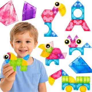Woopie WOOPIE Klocki Magnetyczne 21el M Block Kreatywne Edukacyjne Prezent 3D