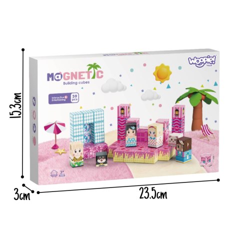 Woopie WOOPIE Klocki Magnetyczne Sześciany Magnesy 59el 3D