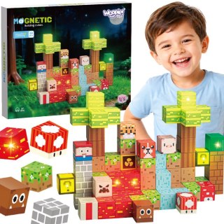 Woopie WOOPIE Magnetyczne Klocki Konstrukcyjne Las 75 el.
